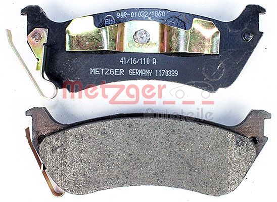 METZGER 1170339 Bremsbelagsatz, Scheibenbremse